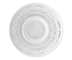 assiette creuse verre transparent