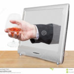 verre a eau penche