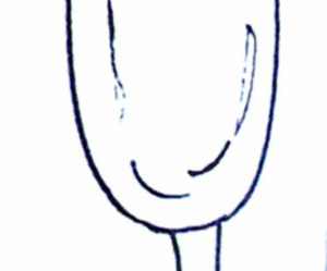 verre a pied dessin