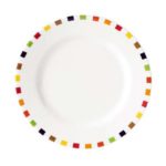 assiette plate arc en ciel