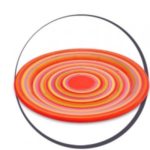 assiette plate arc en ciel