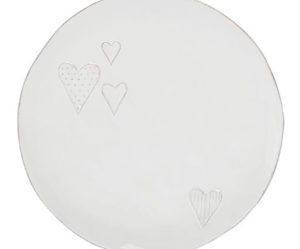 assiette plate en ceramique