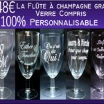 flute a champagne gravee pas cher