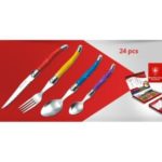 menagere 24 pieces multicolore