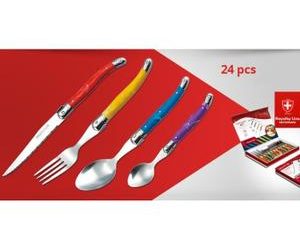 menagere 24 pieces multicolore