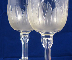 verre a pied anglais