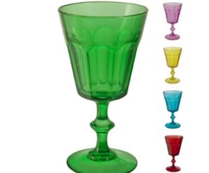 verre a pied vert