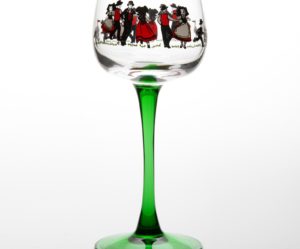 verre a vin d'alsace pied torsade