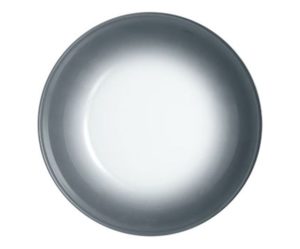 assiette creuse grise