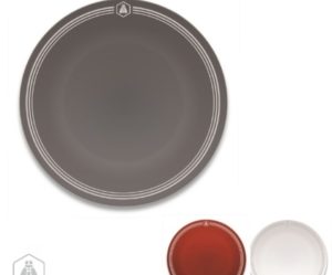 assiette plate a l'unite