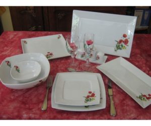 service de table carre