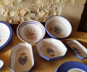 service de table decor provencal