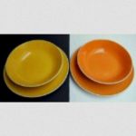 service de table jaune