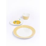 service de table jaune