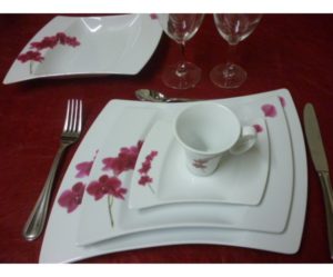 service de table rectangulaire