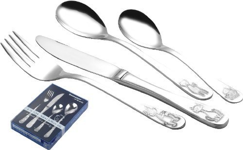 set de 4 couverts eckbert fille en acier inoxydable