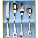 set de 4 couverts eckbert fille en acier inoxydable