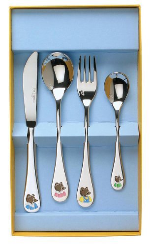 set de 4 couverts eckbert fille en acier inoxydable