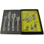 set de 4 couverts eckbert fille en acier inoxydable