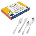 set de 4 couverts eckbert fille en acier inoxydable
