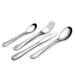 set de 4 couverts eckbert fille en acier inoxydable