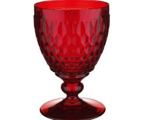 verre a eau rouge