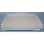 assiette a dessert rectangulaire blanc