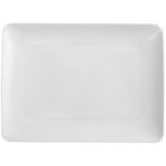 assiette a dessert rectangulaire blanc