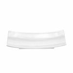 assiette a dessert rectangulaire blanc