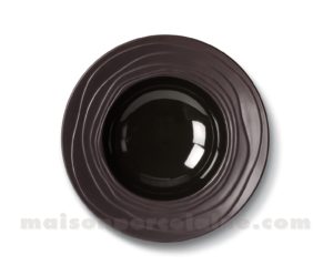 assiette creuse noire