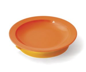 assiette creuse orange
