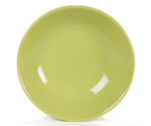 assiette creuse verte