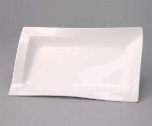 assiette plate rectangulaire
