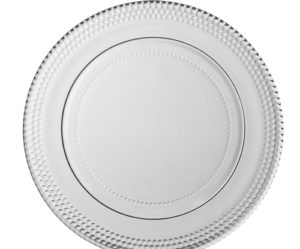 assiette plate verre