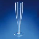 flute a champagne en plastique