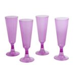 flute a champagne en plastique
