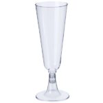 flute a champagne en plastique