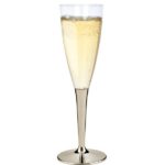 flute a champagne en plastique