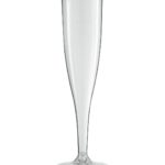 flute a champagne en plastique