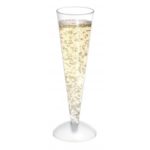 flute a champagne en plastique