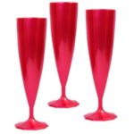 flute a champagne en plastique