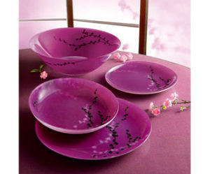 service de table 18 pieces en porcelaine oleane