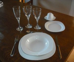 assiette plate 1 euro