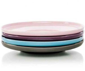 assiette plate couleur