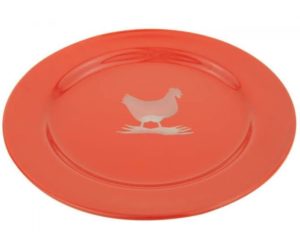 assiette plate decor poule