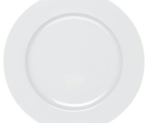 assiette plate porcelaine blanche