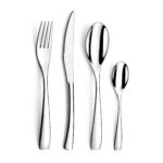 menagere 24 pieces en inox finition miroir adagio