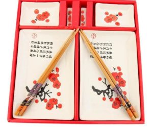 service de table motif japonais