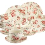 service de table rose de sable