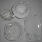 service de table rose de sable